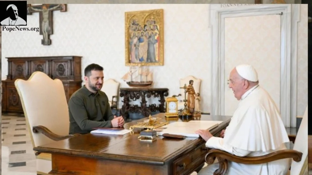 Pope meets Zelensky at Vatican for 2nd time